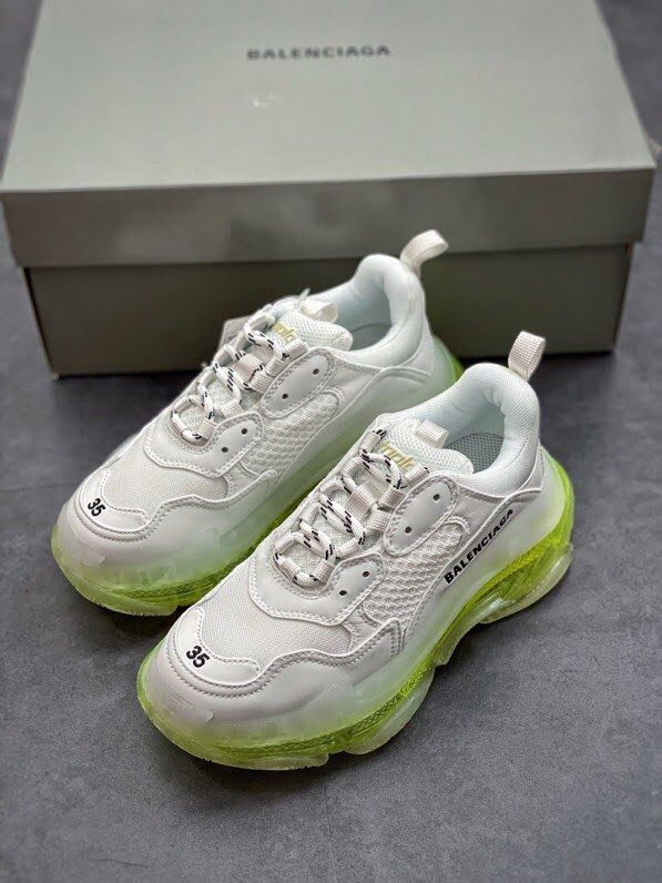 Balenciaga經典款男女鞋 巴黎世家頂級版本Triple S 3.0 巴黎世家三代全新配色復古休閒跑鞋 Balenciaga情侶款老爹鞋  hdbl1046